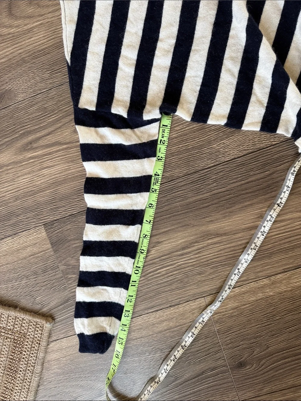 Madewell Ashbury Kelsey Stripe Mock Neck Sweater XS